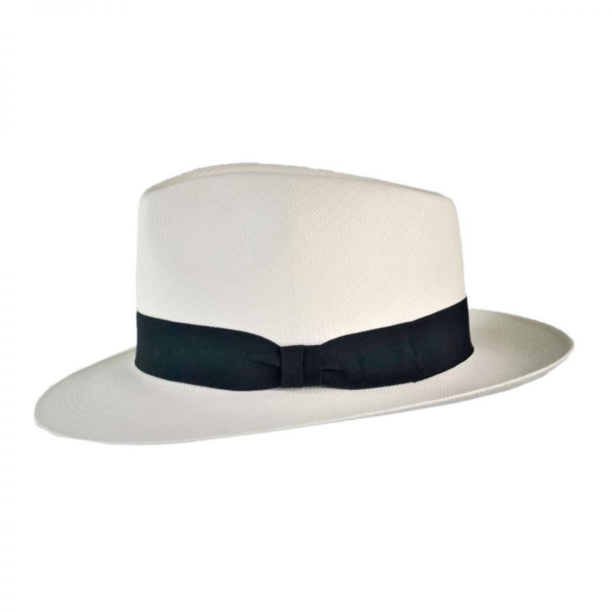 Jaxon Hats | Novo Grade 8 Panama Straw Fedora Hat | 127120 | profile | BLEACH