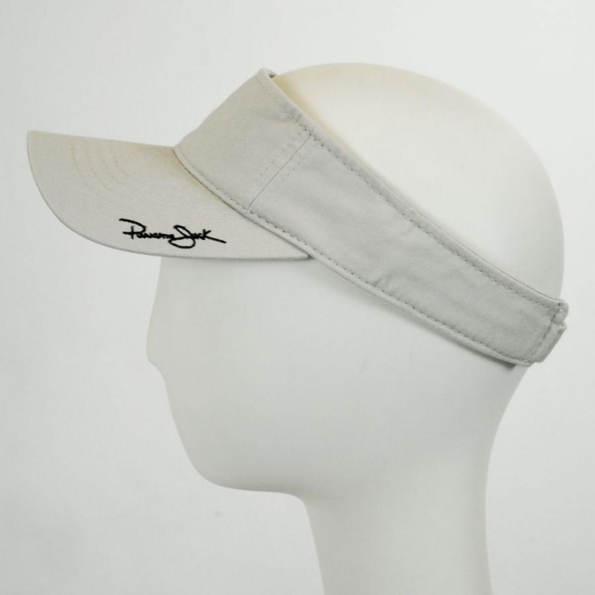Panama Jack | Garment Washed Cotton Sport Visor | 195075 | front | PUTTY