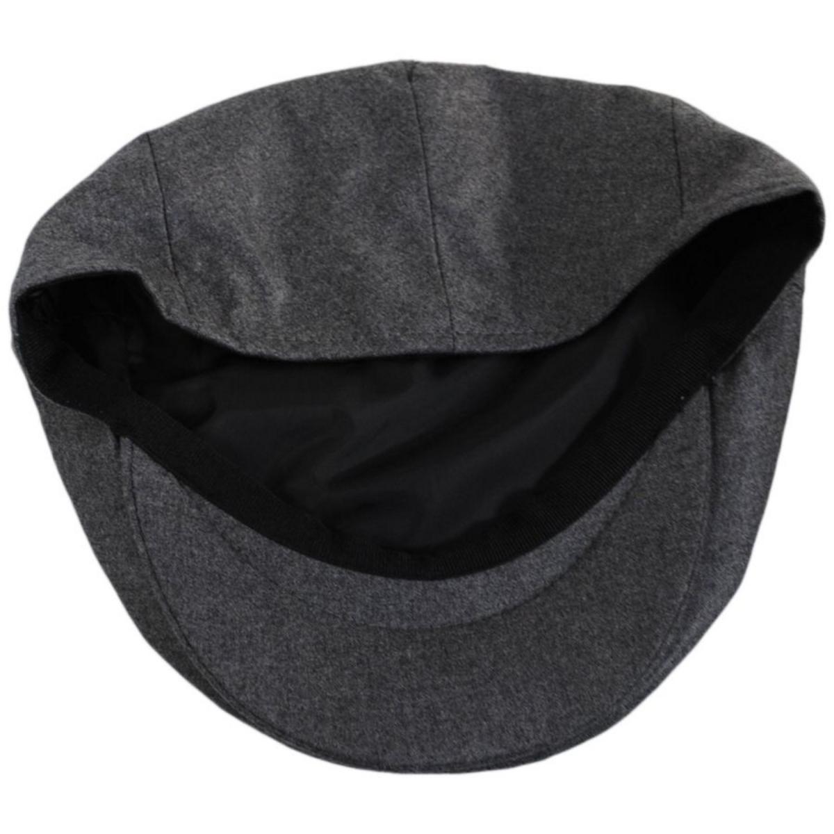 Baskerville Hat Company | Attingham Wool Poplin Ivy Cap | 167671 | under | GREY