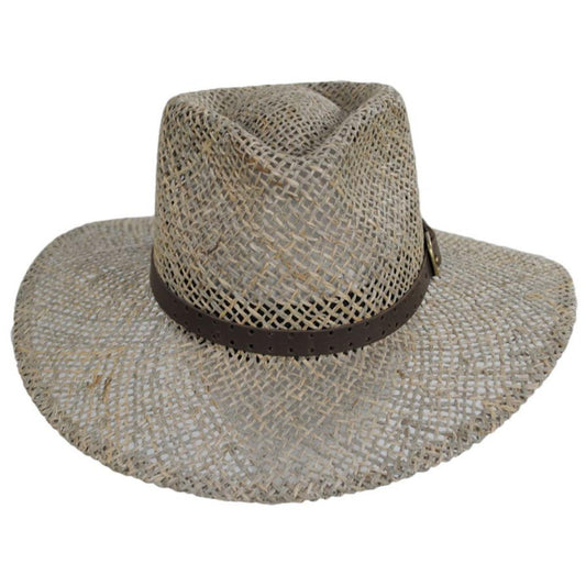 Bigalli | Australian Seagrass Straw Outback Hat | 129244 | front | SEAGRASS