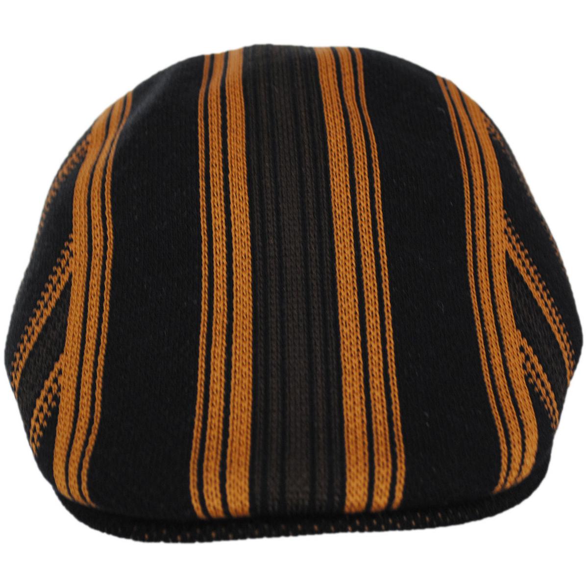 Kangol | Nostalgia Stripe 507 Ivy Cap | 160839 | front | BLACK