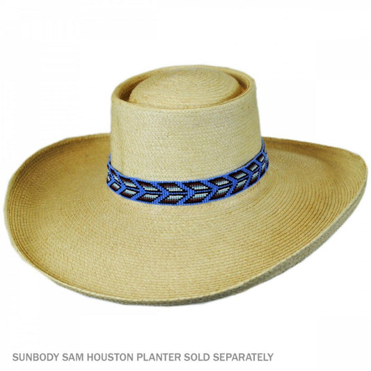 SunBody Hats | Fletching Beaded Hat Band | 602611 | front | BLUE