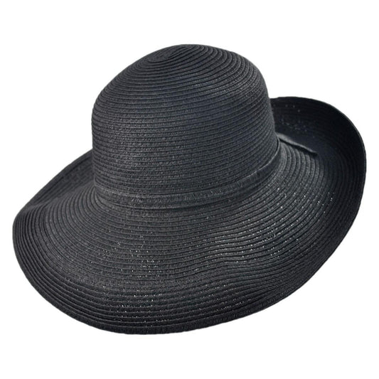 sur la tete | Wholesale Traveler Toyo Straw Sun Hat B2B Pre-Pack | B2B104200 | lead | BLACK