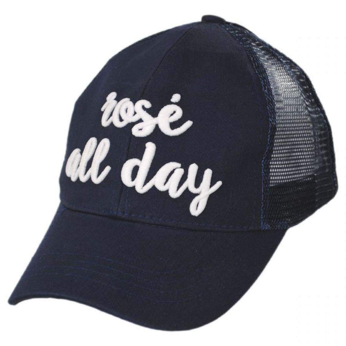 C.C PonyCaps | High Ponytail Rose All Day Mesh Adjustable Baseball Cap