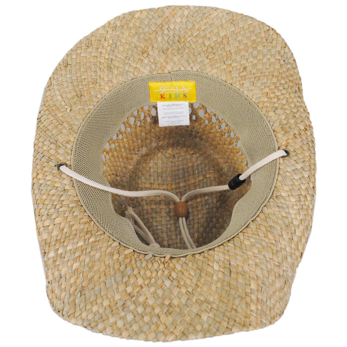 Scala | Kid's Bull Seagrass Straw Western Hat | 505019 | under | NATURAL