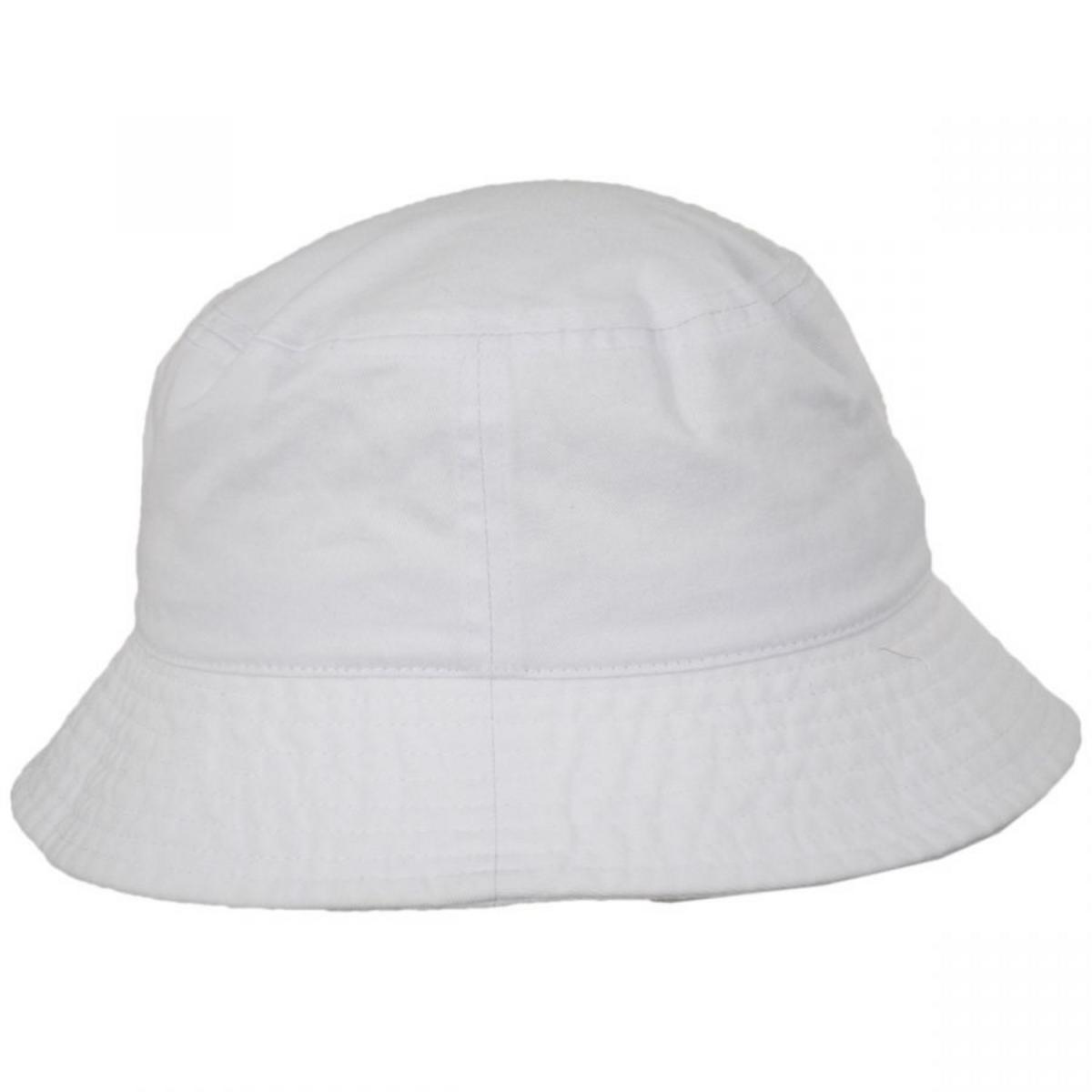 Kangol | Washed Cotton Bucket Hat | 185701 | profile | WHITE