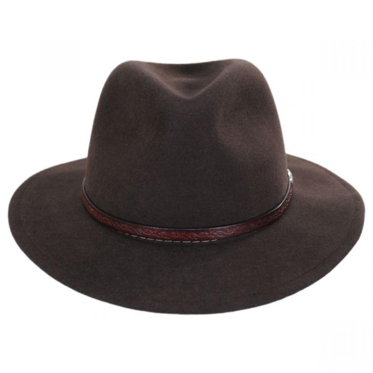 Stetson | Cromwell Crushable Wool Felt Fedora Hat | 130699 | front | MINK