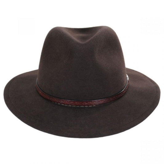 Stetson | Cromwell Crushable Wool Felt Fedora Hat | 130699 | front | MINK