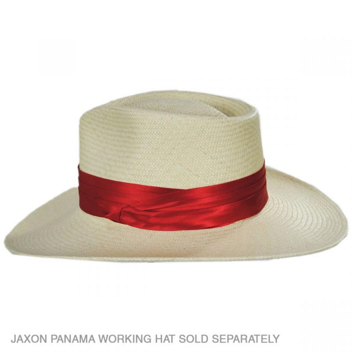Capas Headwear | 3-Pleat Satin Puggaree Hat Band | 602013 | front | RED