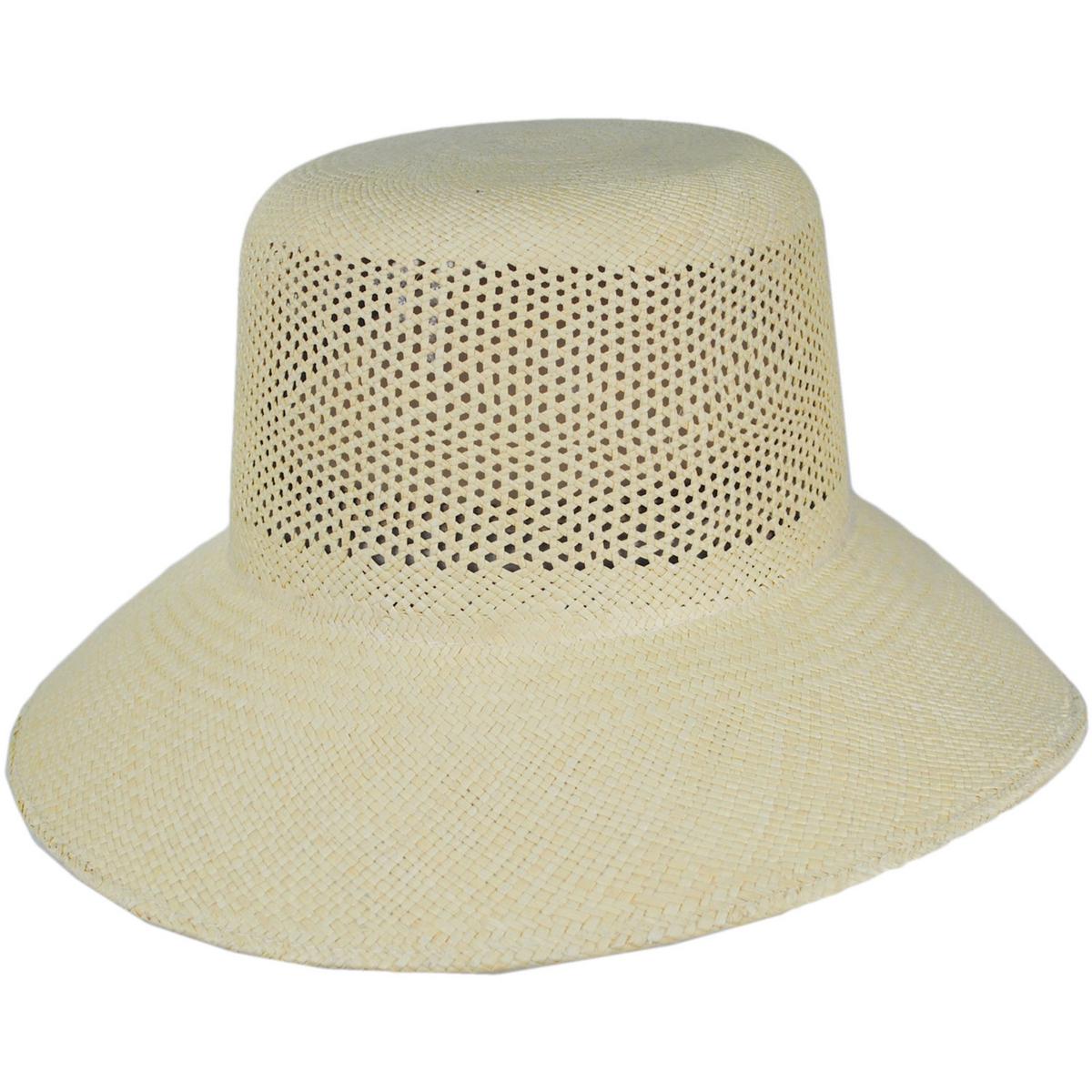 BRIXTON HATS | Lopez Vent Crown Panama Straw Sun Hat | 104052 | lead | SAND