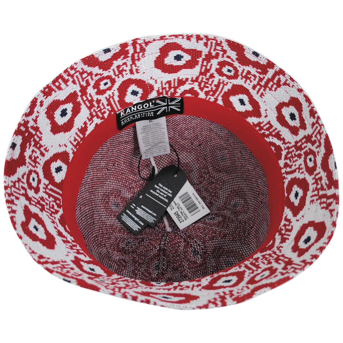 Kangol | Retro Flower Tropic Casual Bucket Hat | 106838 | under | RED