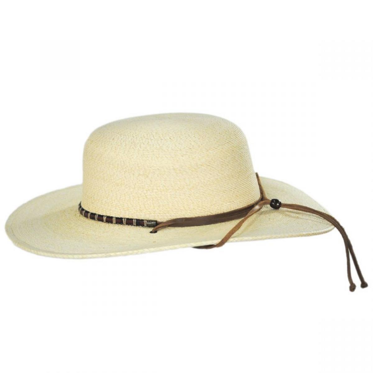 Stetson | Klondike Palm Straw Open Crown Western Hat | 127018 | profile | NATURAL