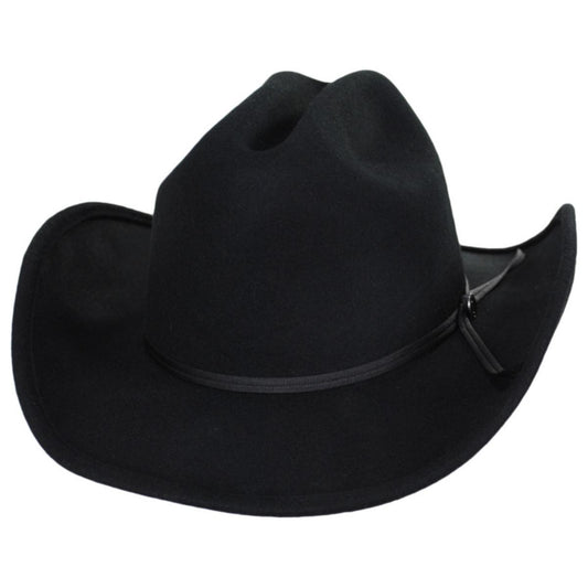Jaxon Hats | Wool Felt Western Hat | 132000 | lead | BLACK