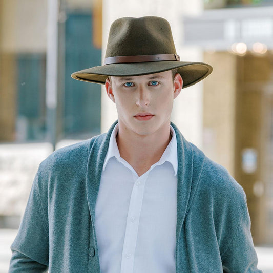 Bigalli | Australian Wool Felt Outback Hat | 131419 | lsmone | KHAKI