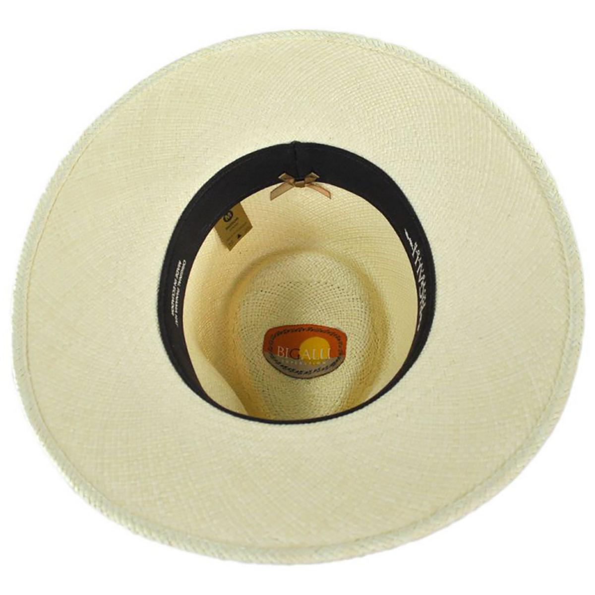 Bigalli | Australian Excursion Panama Straw Fedora Hat | 129213 | under | NATURAL