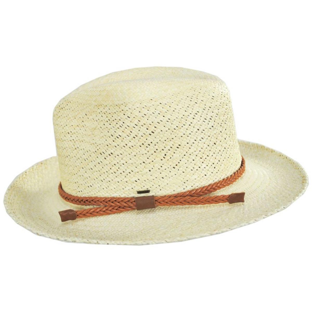 Bailey 1922 | Crispin Panama Straw Fedora Hat | 127740 | profile | NATURAL