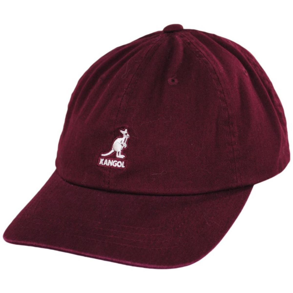 Kangol | Washed Cotton Strapback Baseball Cap Dad Hat - Fashion Colors | 201173A | lead | CORDOVAN