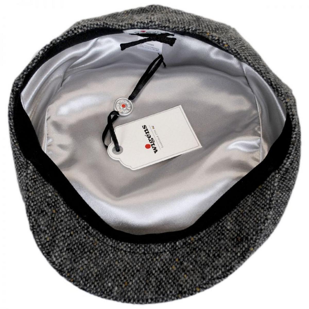 Wigens Caps | Magee Tweed Lambswool Ivy Cap | 161934 | under | DARK GREY
