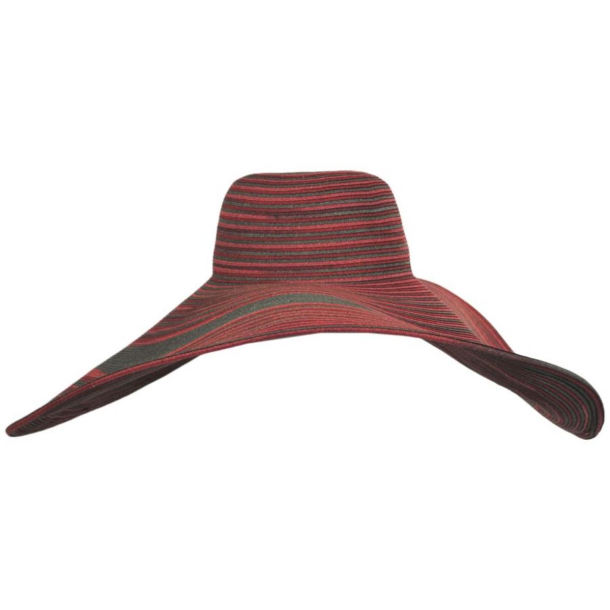 San Diego Hat Company | Look At Me Braided Toyo Straw Sun Hat | 103665 | profile | RED