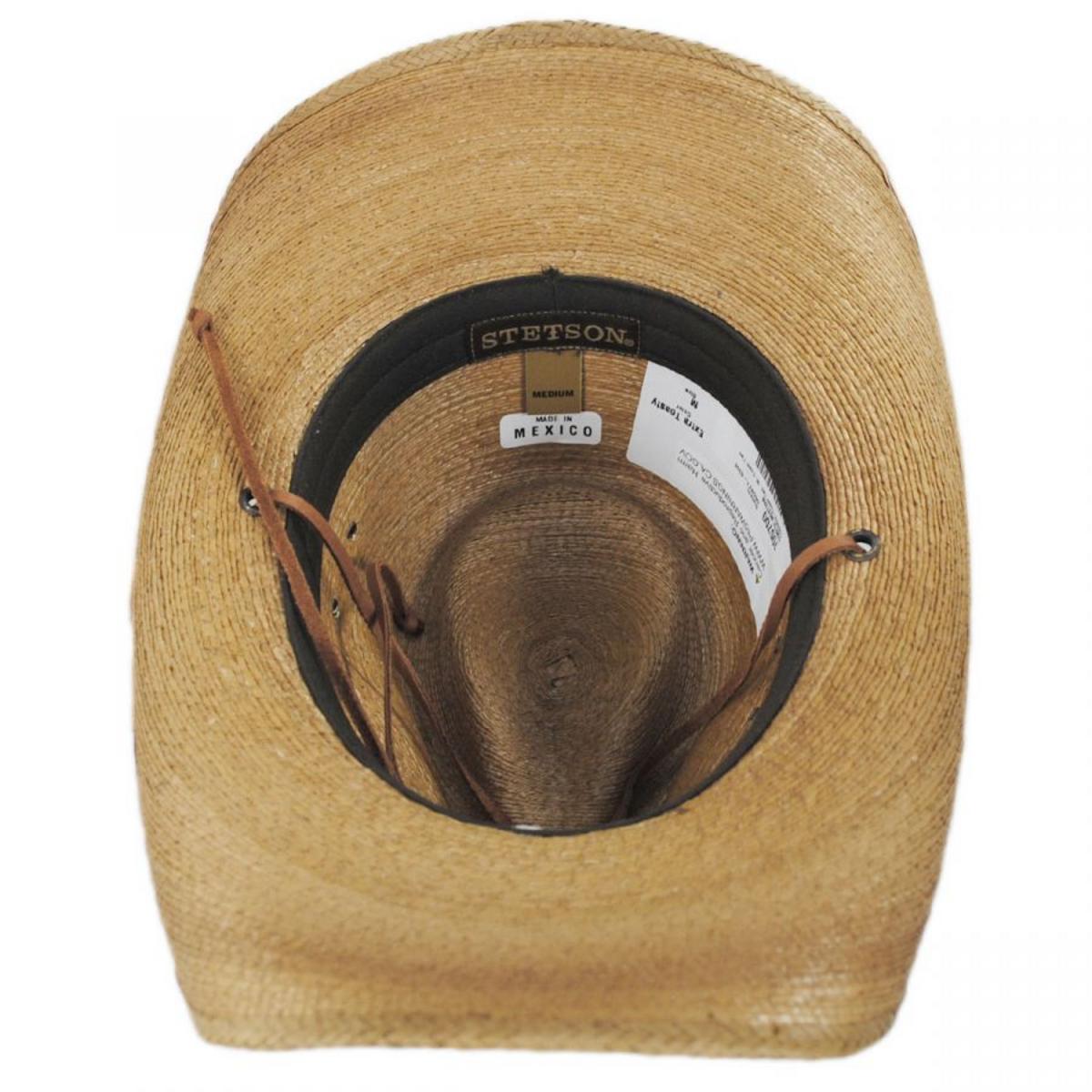 Stetson | Contoy Palm Leaf Straw Western Hat | 126953 | under | EXTRA TOASTY