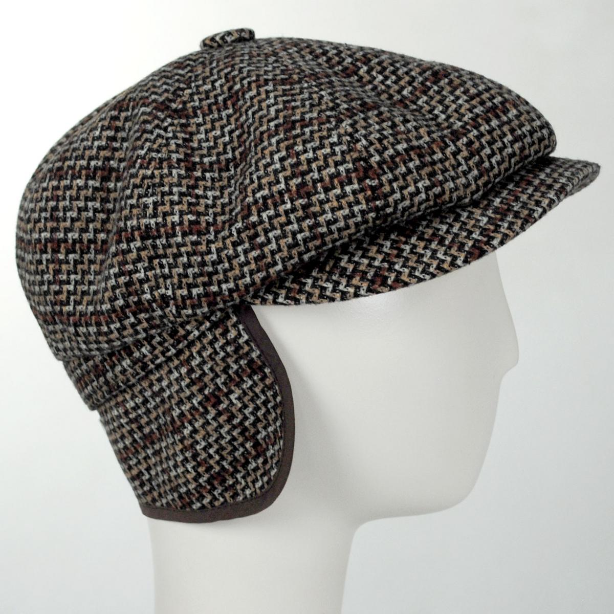 Bailey 1922 | Rishton Wool Blend Earflap Newsboy Cap | 167220 | detailone | BEIGE