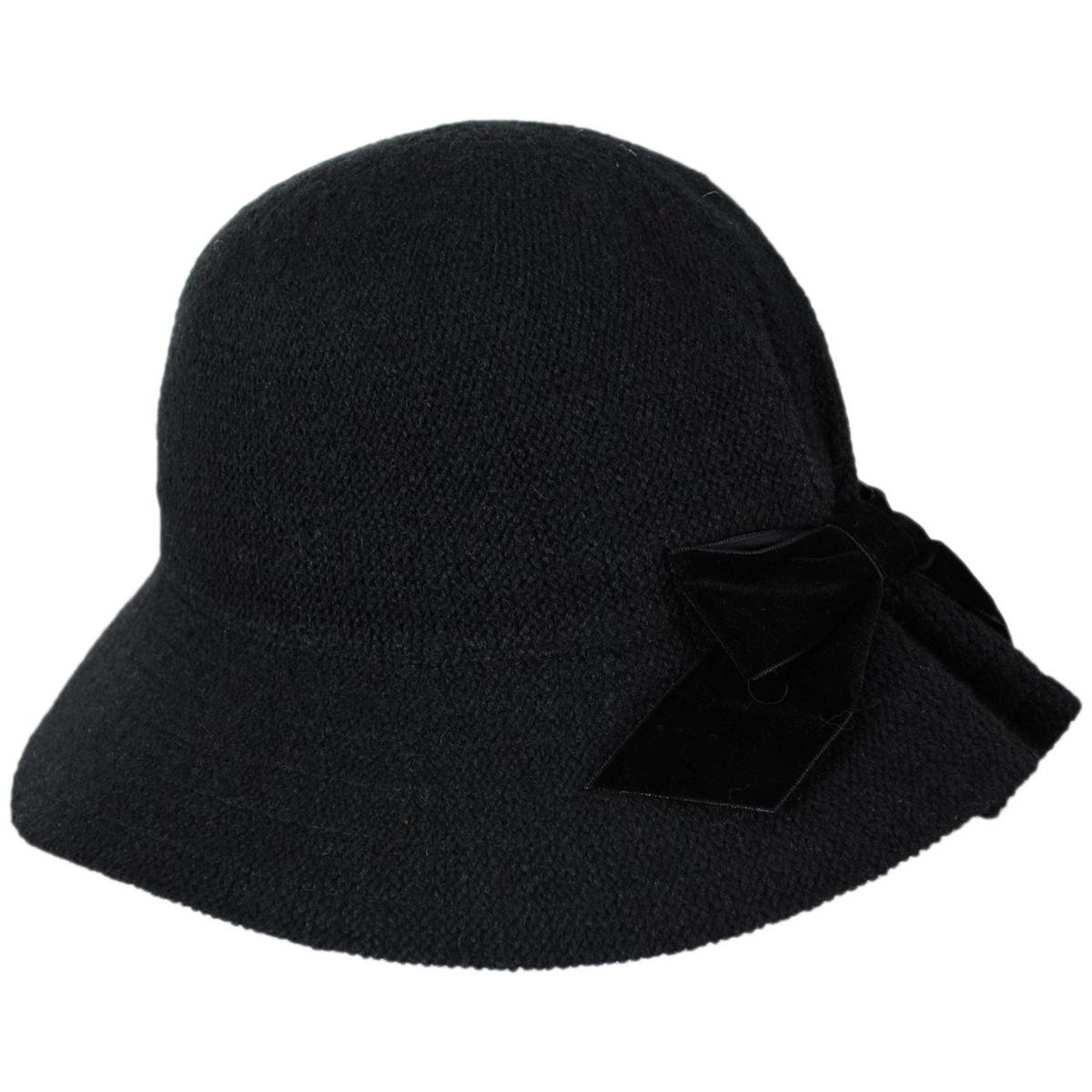 San Diego Hat Company | Jean Ann Knit Bucket Hat | 108664 | profile | BLACK