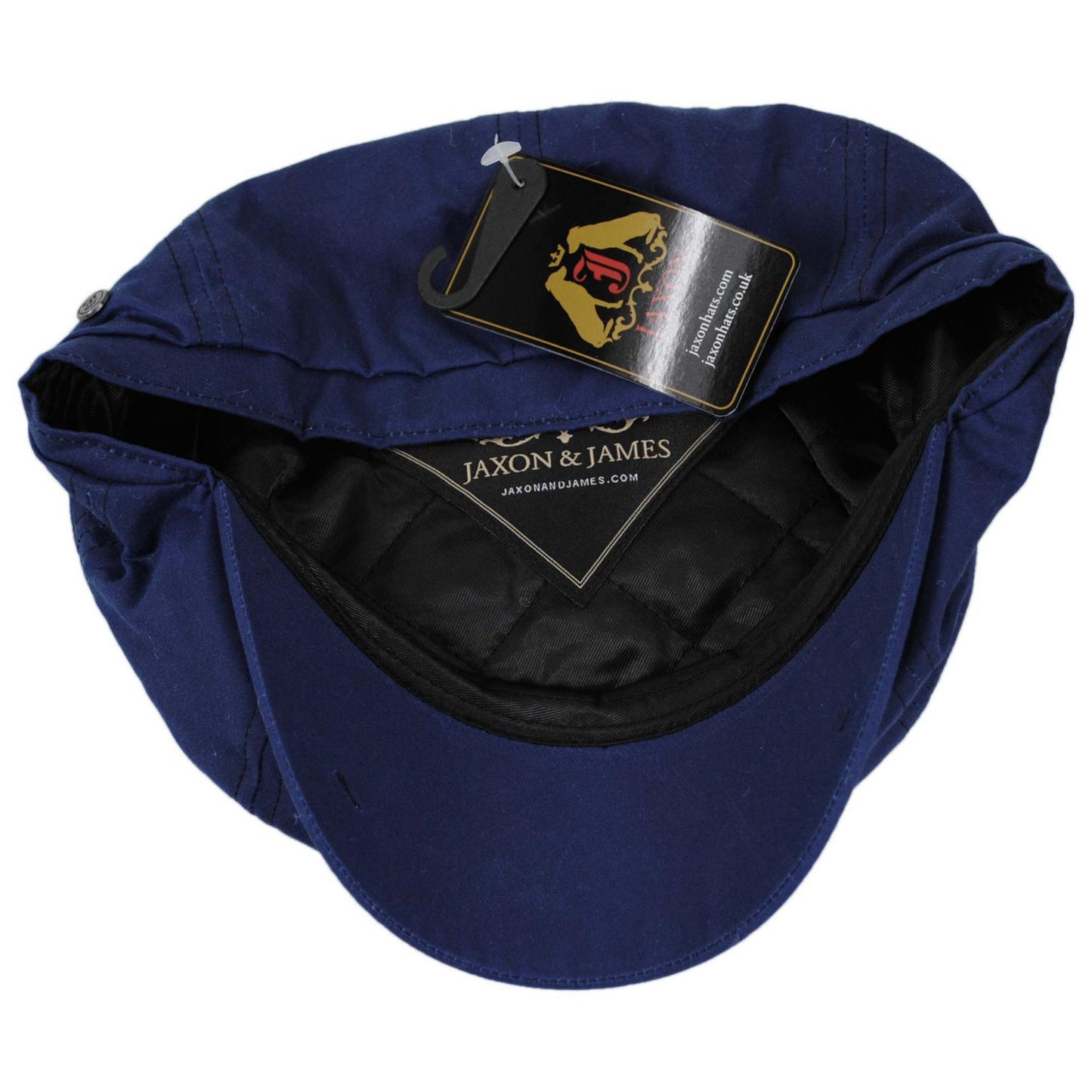 Jaxon & James | British Millerain Wax Cotton Newsboy Cap | 170010 | under | NAVY BLUE