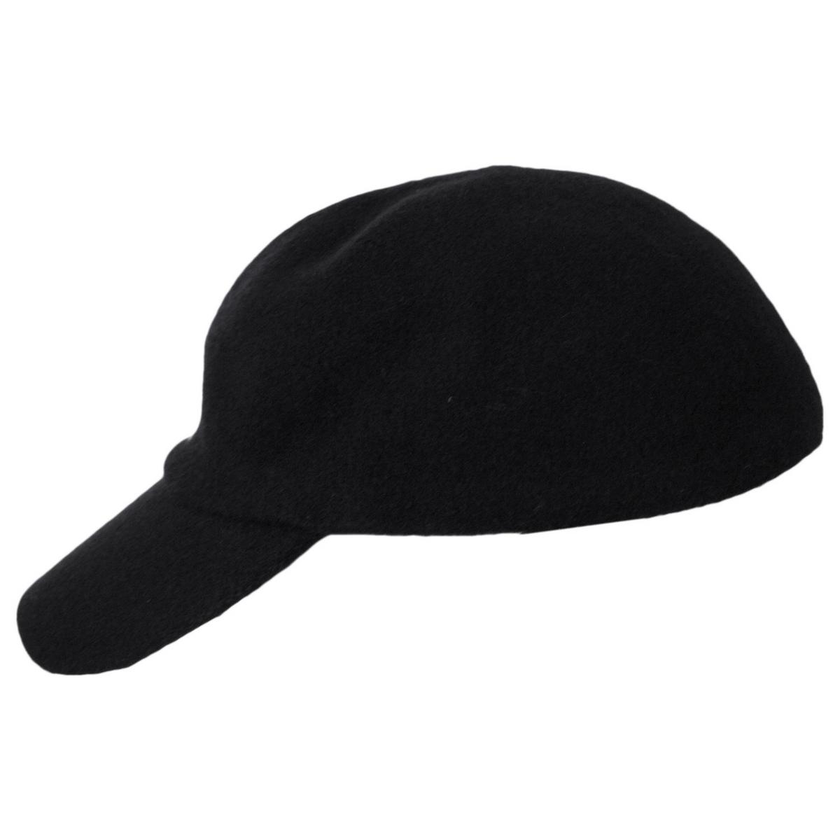 Kangol | Wool Spacecap Fitted Baseball Cap | 201106 | profile | BLACK