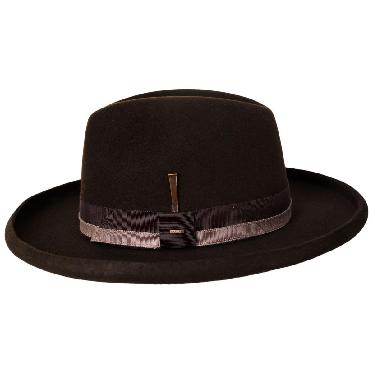 Bailey 1922 | Walsden Wool Felt Homburg Hat | 133301 | profile | JAVA BEAN