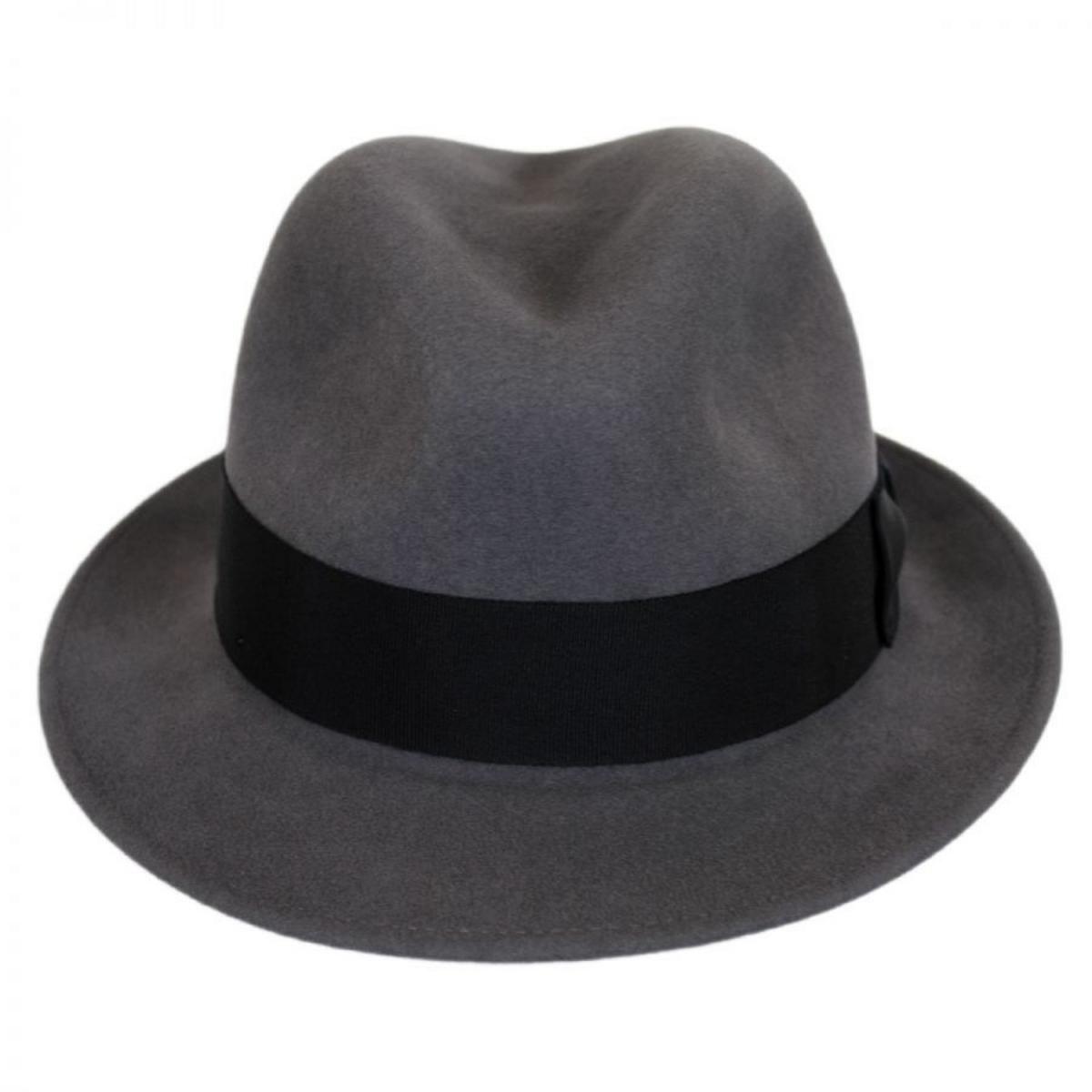 Bailey 1922 | Bogan Elite Wool Felt Fedora Hat - Classic | 130167 | front | STEEL