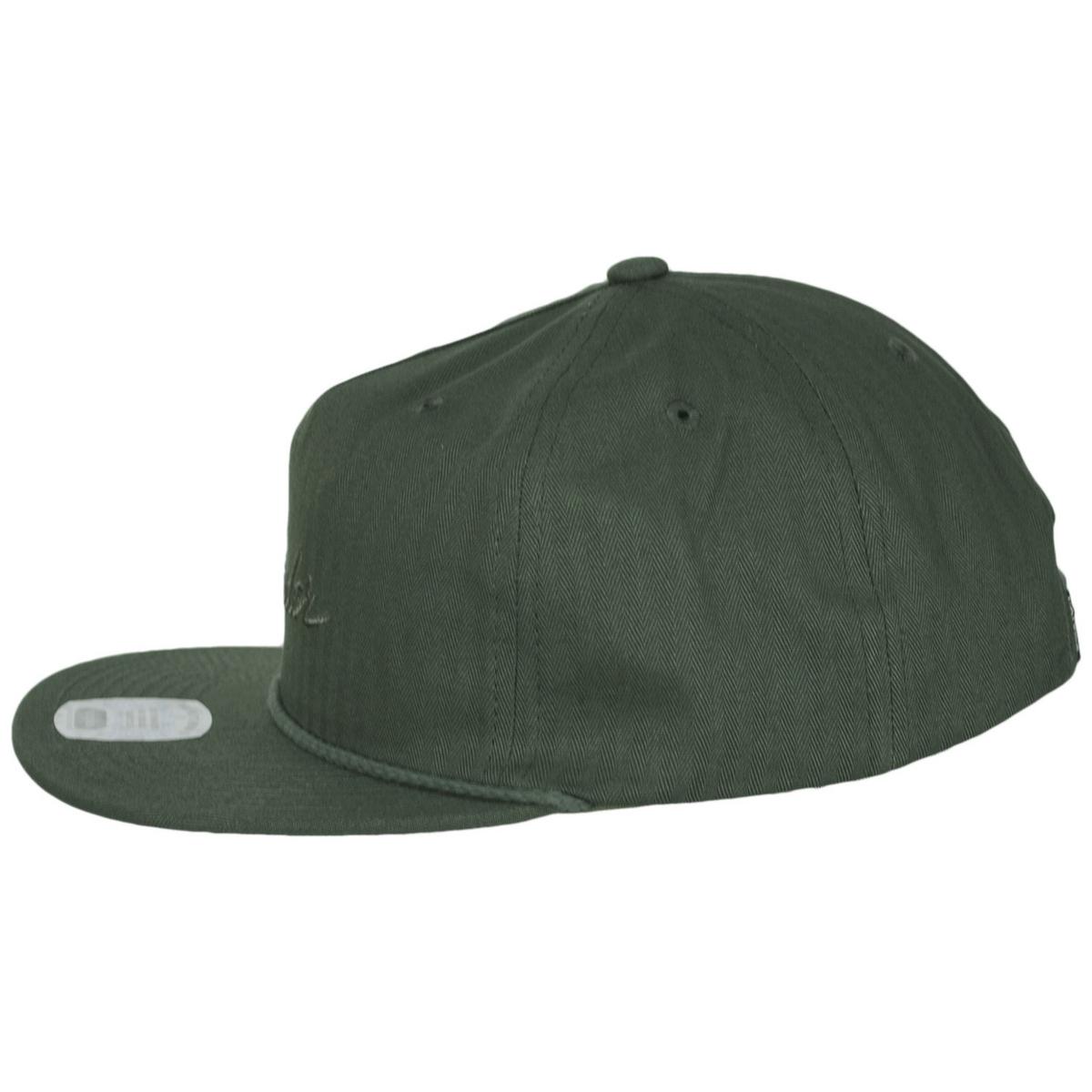 BRIXTON HATS | Fender Factory Netplus MP Cotton Snapback Baseball Cap | 201862 | profile | OLIVE SURPLUS