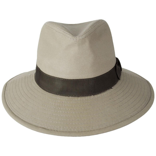 Indiana Jones | Officially Licensed Cotton Safari Fedora Hat | 140218 | front | KHAKI