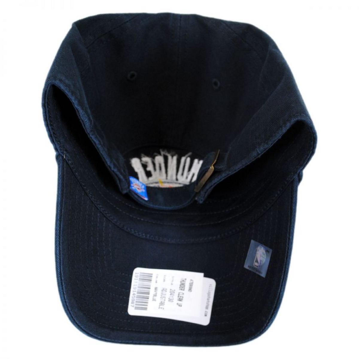 47 Brand | Oklahoma City Thunder NBA Clean Up Strapback Baseball Cap Dad Hat | 204130 | front | NAVY
