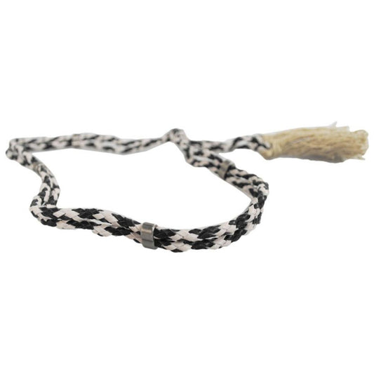 BRIXTON HATS | Double Wrap Leather Hat Band | 601105 | lead | BLACK/OFF WHITE