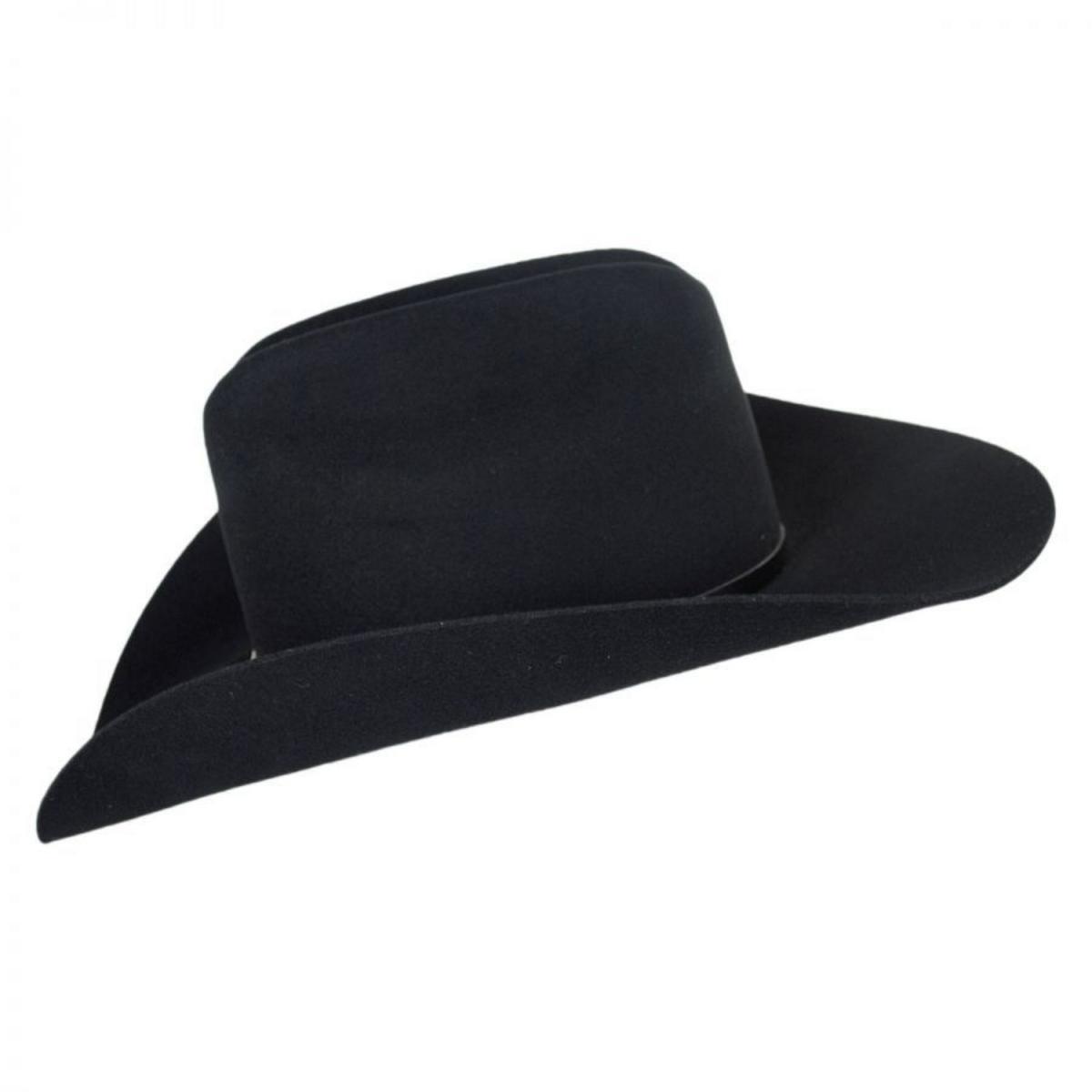 Bailey Western | Alamo Wool Felt Western Hat | 130134 | profile | BLACK