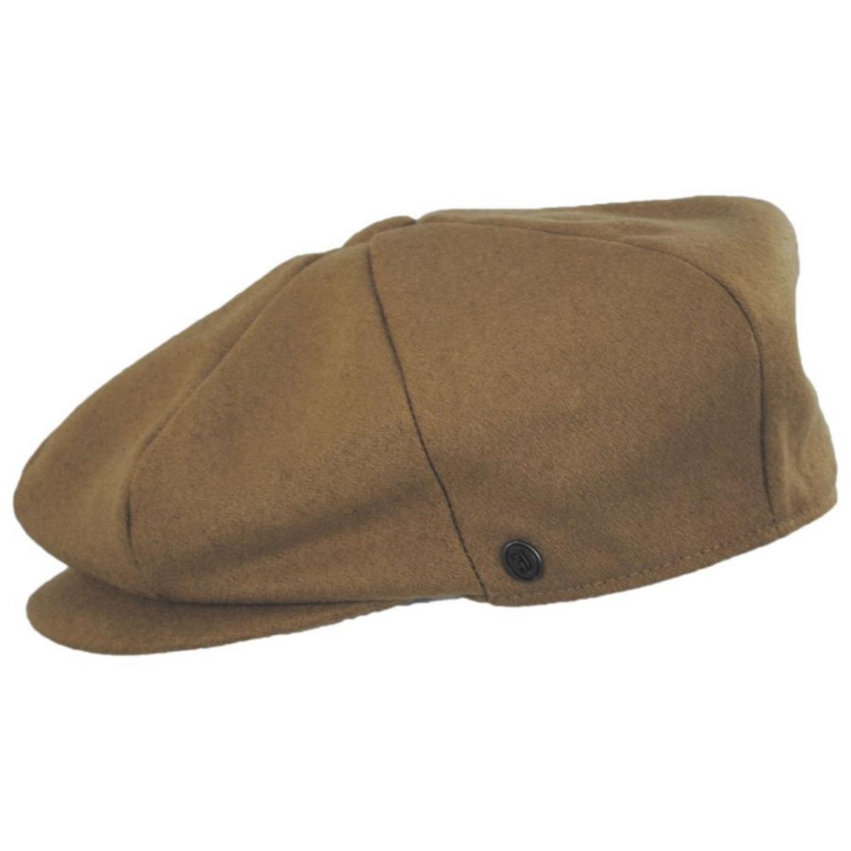 Jaxon Hats | Harlem Wool Blend Newsboy Cap | 167791 | profile | CAMEL