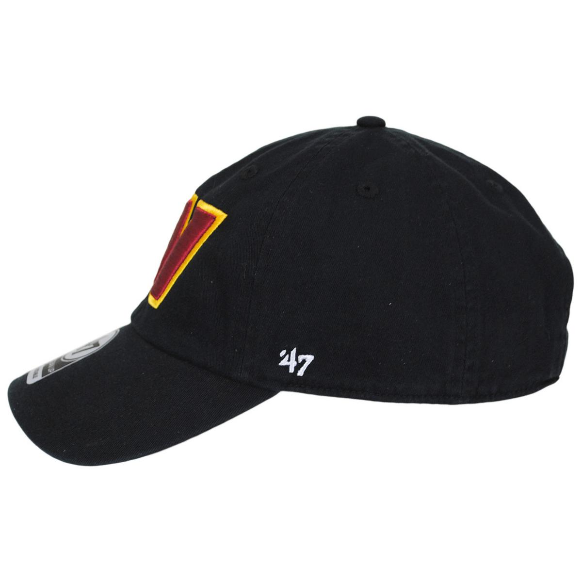 47 Brand | Washington Commanders NFL Clean Up Strapback Baseball Cap Dad Hat | 203560 | profile | BLACK