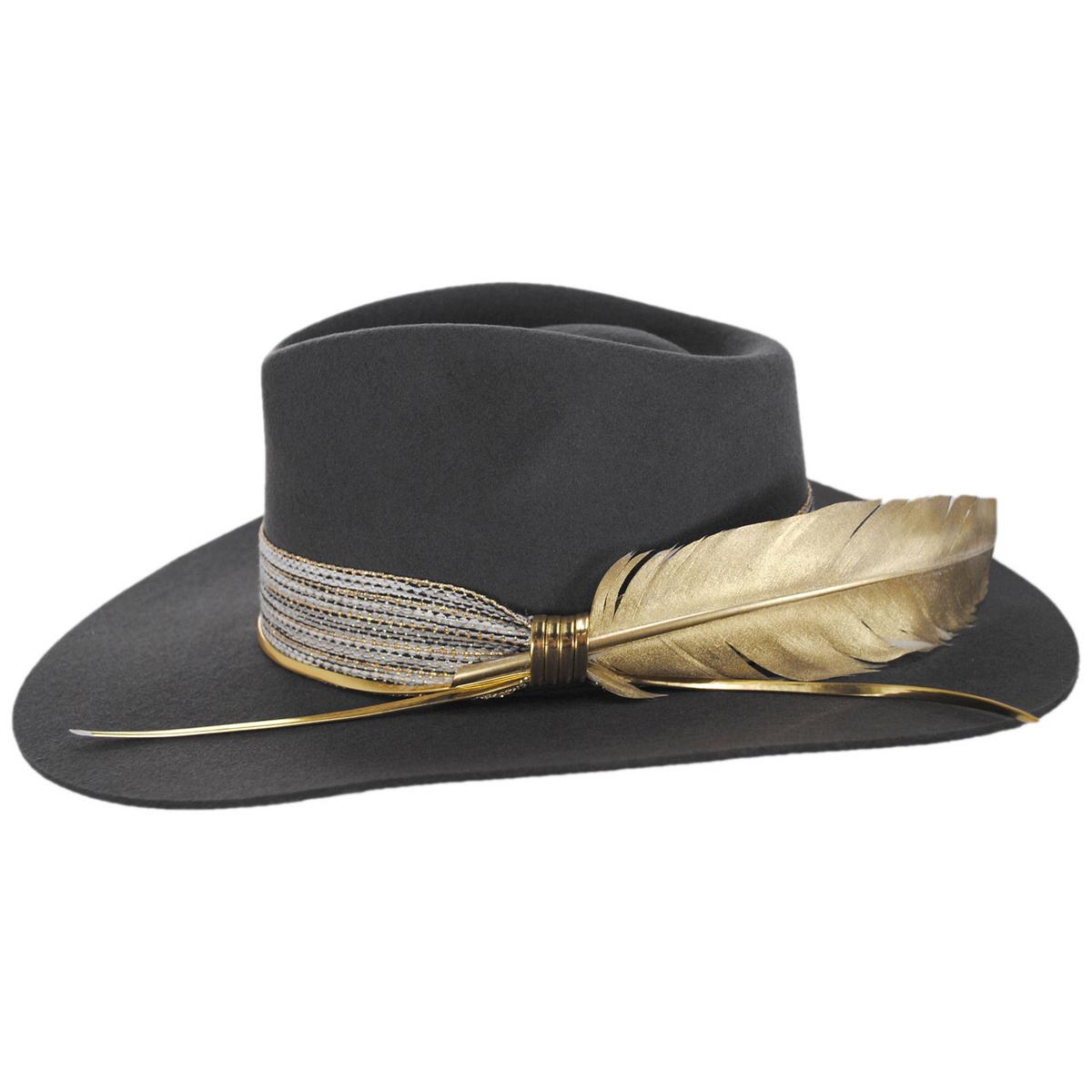 Charlie 1 Horse | Lainey Wilson Smoke Ain't Clear Wool Felt Western Hat | 124965 | profile | GRANITE