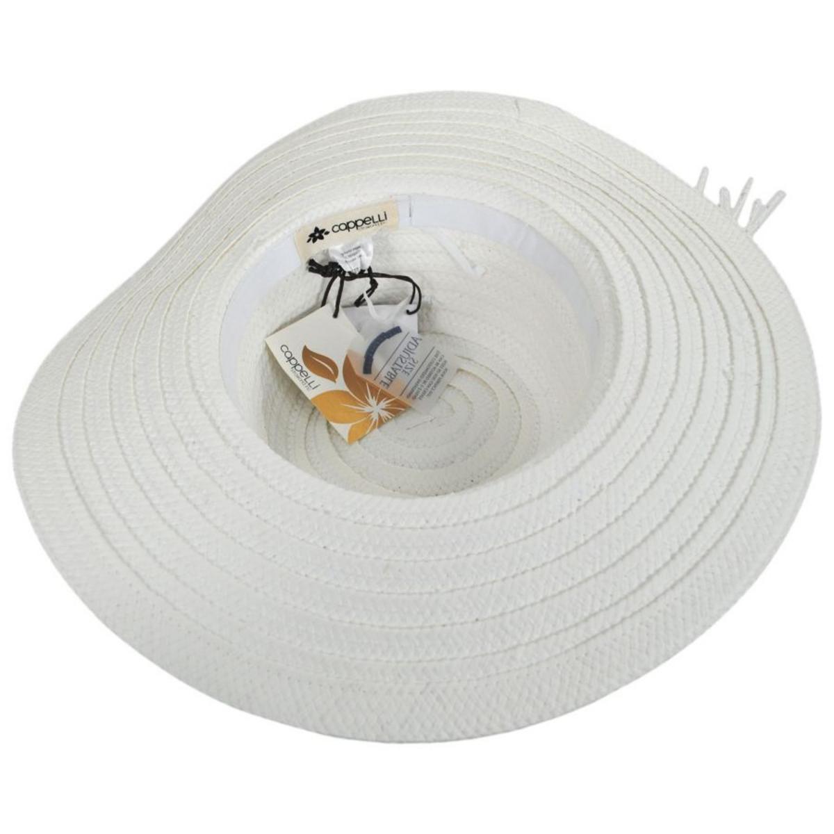 Cappelli | Perdido Toyo Braid Swinger Sun Hat | 101262 | under | WHITE