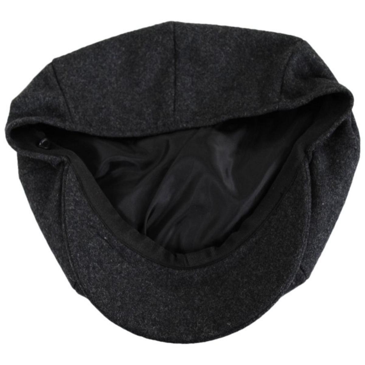 Jaxon Hats | Harlem Wool Blend Newsboy Cap | 167791 | under | CHARCOAL