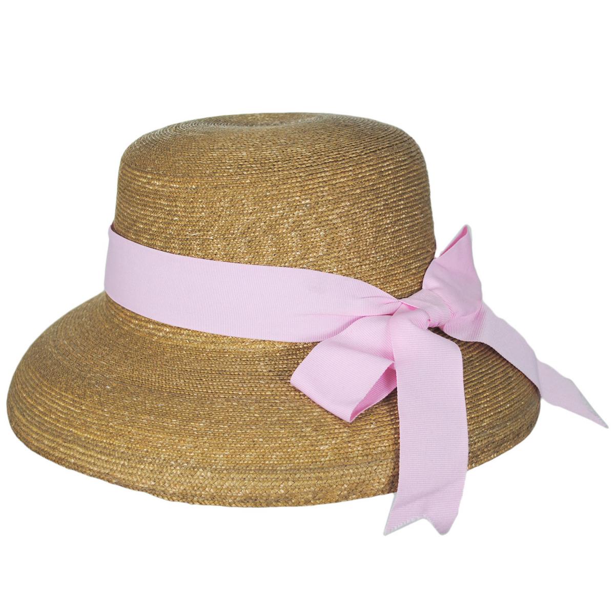 Peter Beaton | Think Pink Milan Straw Lampshade Sun Hat | 102236 | profile | PINK