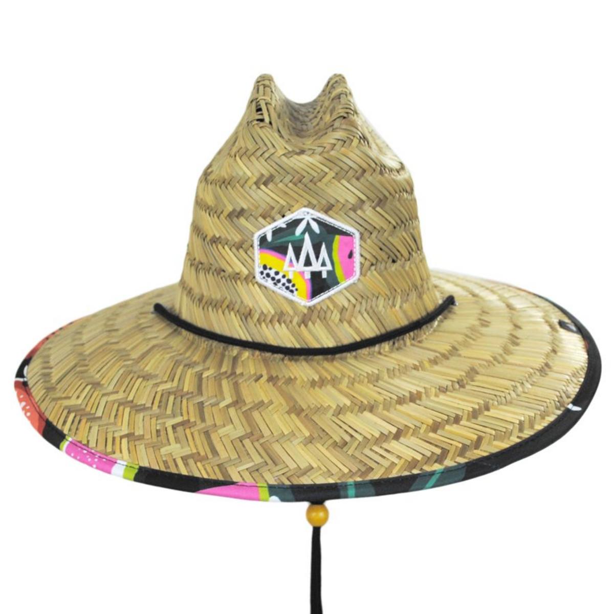 Hemlock Hat Co. | Blend Straw Lifeguard Hat | 129578 | front | TAN