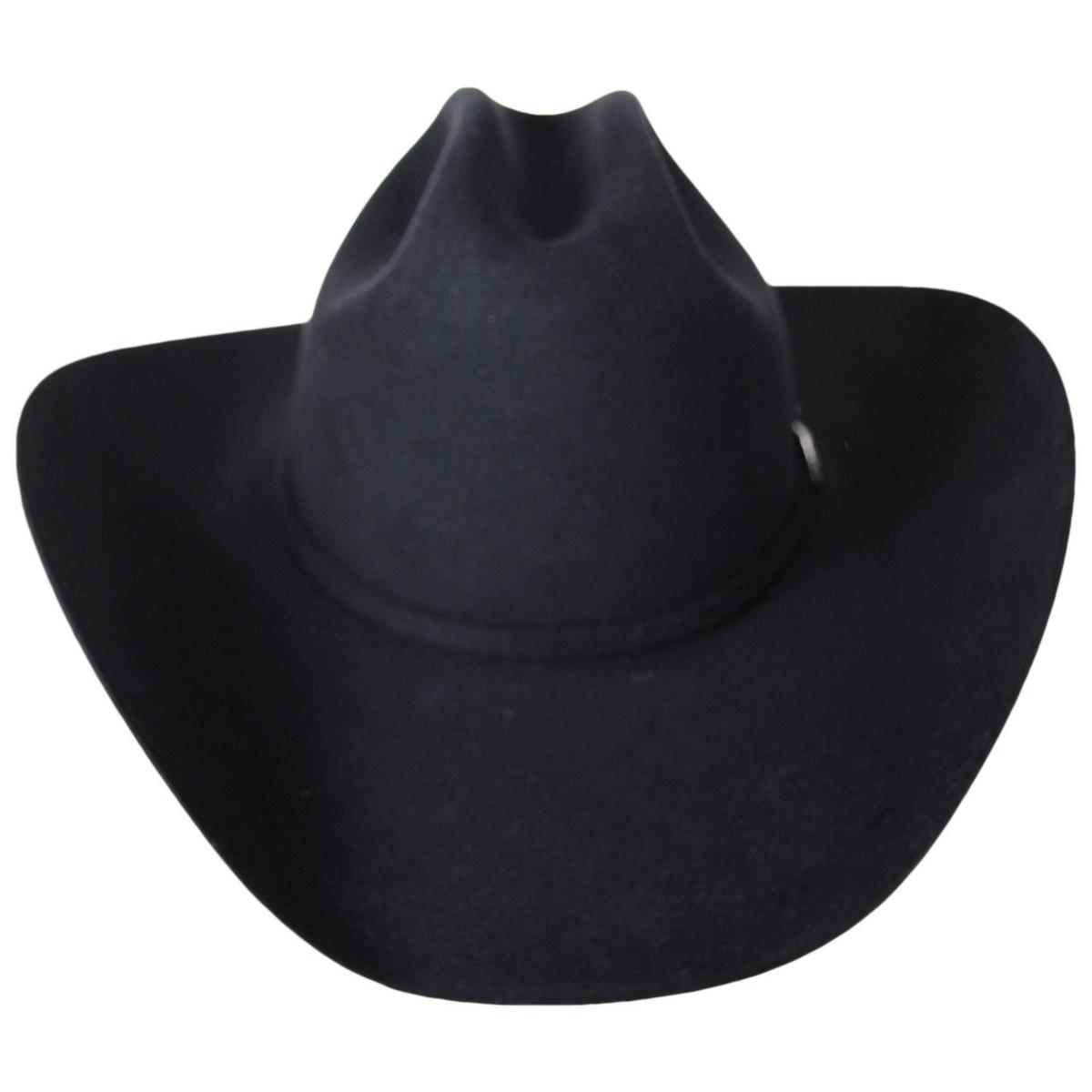 Stetson | Skyline 6X Fur Felt Western Hat | 130654 | front | BLACK