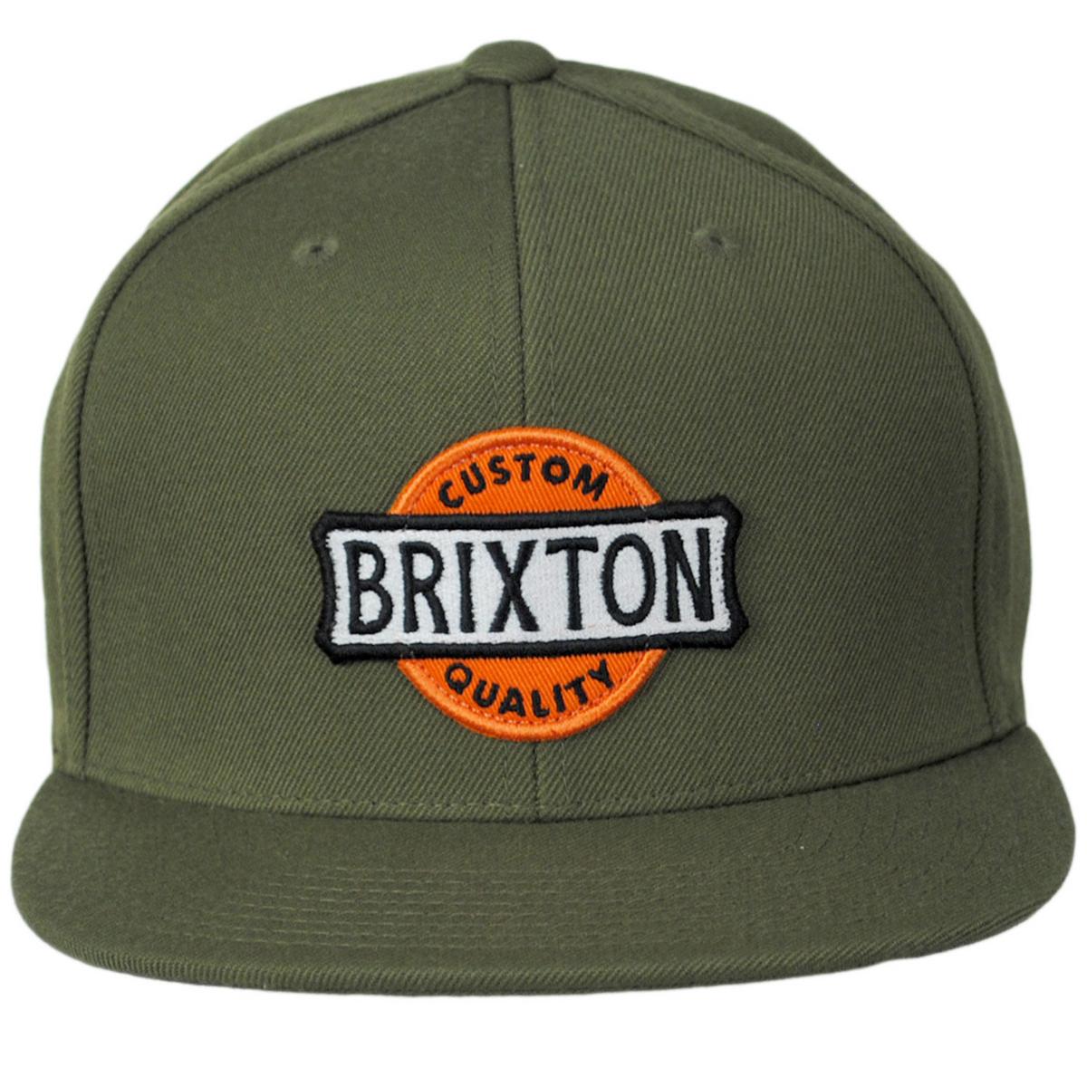 BRIXTON HATS | Wendall Wool Blend MP Snapback Baseball Cap | 201834 | front | OLIVE SURPLUS