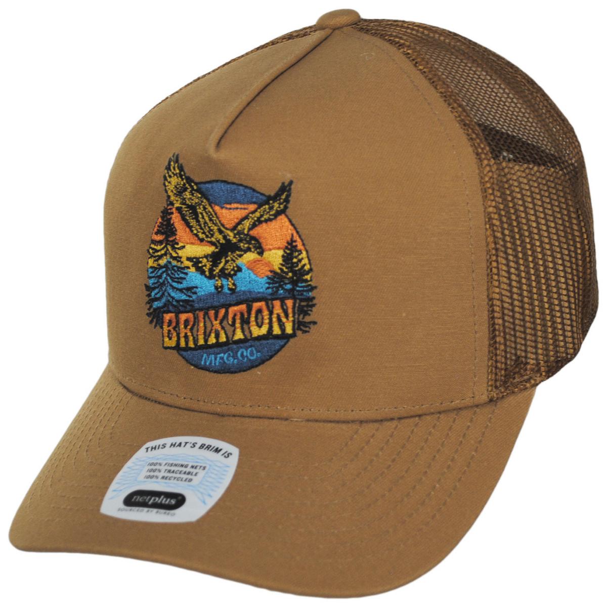 BRIXTON HATS | Ridgewood Netplus MP Mesh Trucker Snapback Baseball Cap | 201841 | lead | COPPER/COPPER
