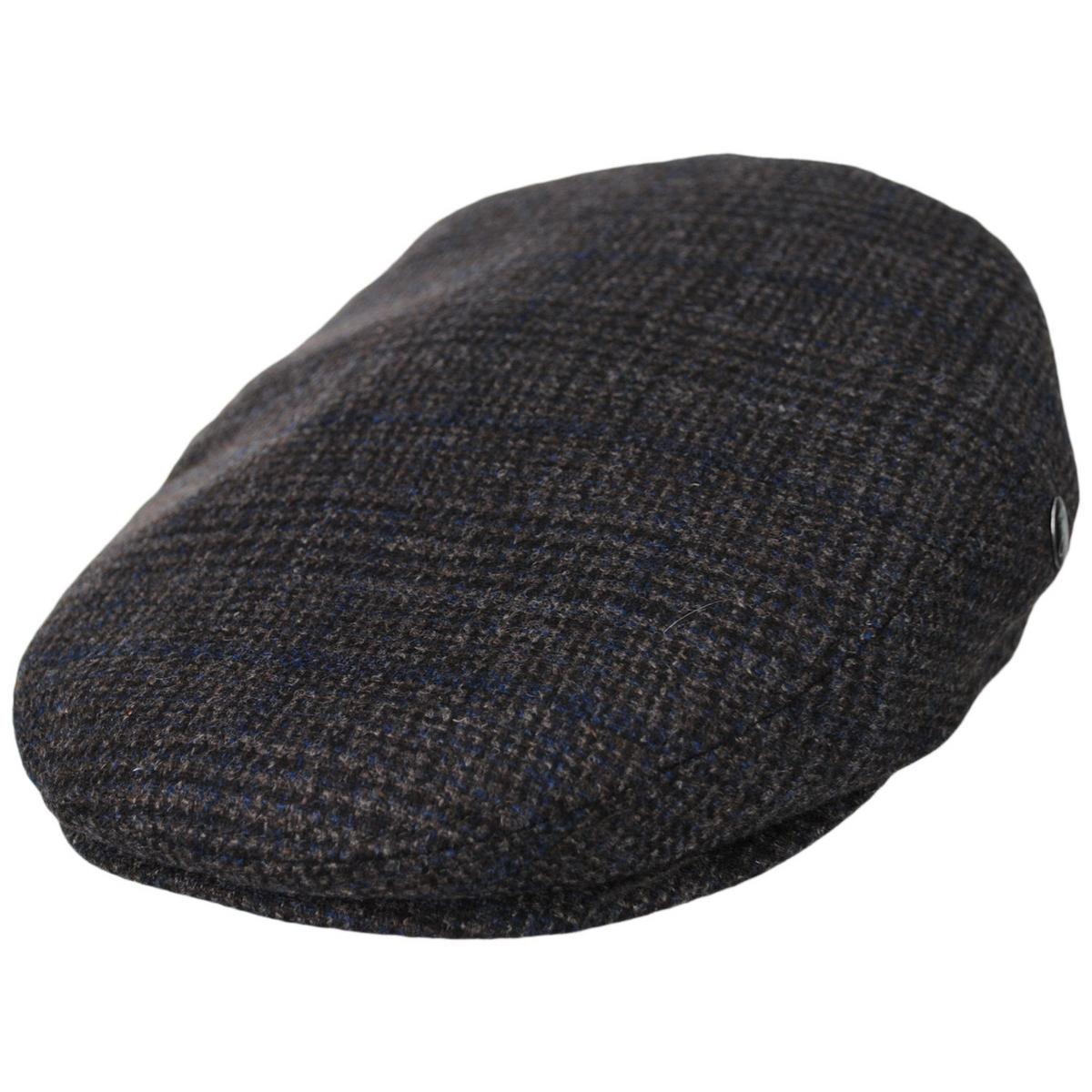 City Sport Caps | Glenplaid Cashmere+Wool Ivy Cap | 175115 | lead | BROWN