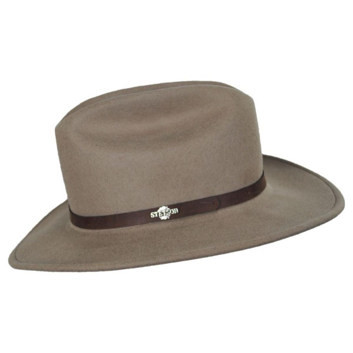Stetson | Route 66 Crushable Wool Felt Cattleman Western Hat | 130708 | profile | MUSHROOM