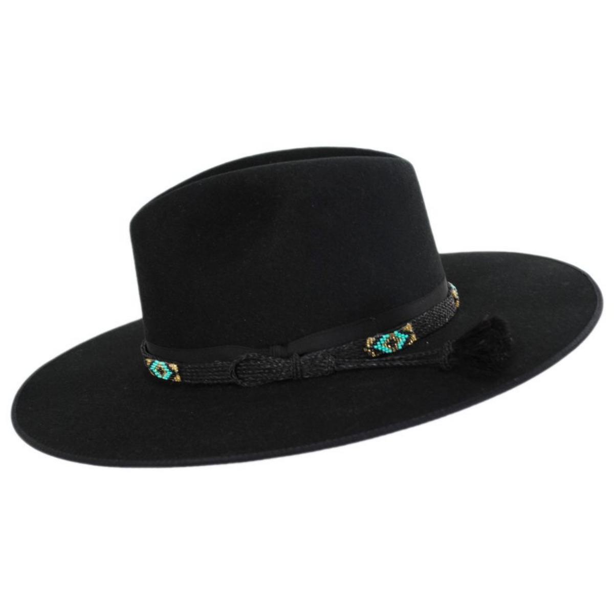 Stetson | Helix Wool Felt Fedora Hat | 130719 | profile | BLACK