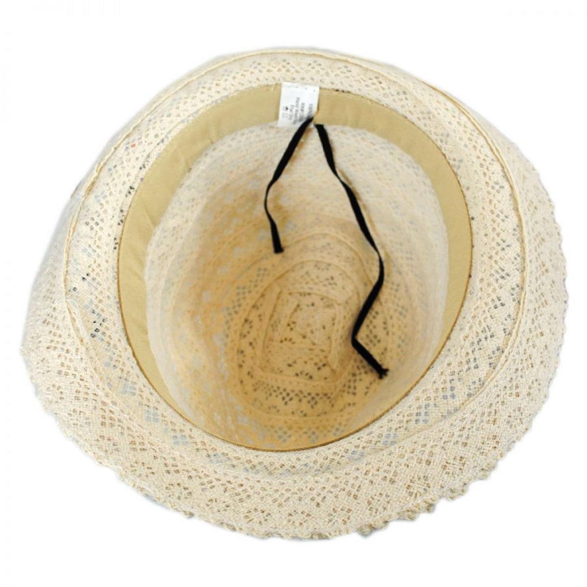 Jeanne Simmons | Kid's Cotton Lace Fedora Hat | 510933 | under | CREAM