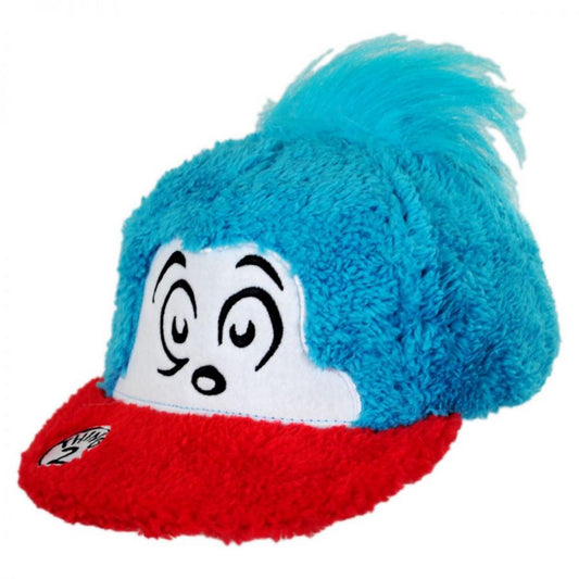 Dr. Seuss | Thing 2 Fuzzy Baseball Cap | 220808 | lead | BLUE/RED